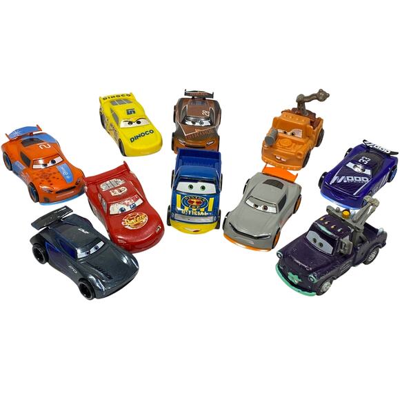 Disney Pixar Other - Disney Pixar Cars Lot of 10 Diecast Metal and Plastic Mixed Character Car Toys